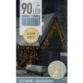 Kurtyna 90 LED ciepła biała