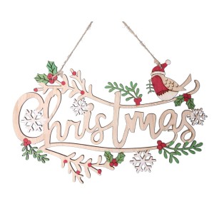 Napis drewno CHRISTMAS 