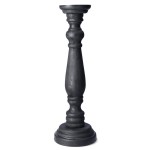 Świecznik KOLUMNOWY drewno 42 cm