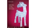 Renifer AKRYLOWY LED FLASH 73 cm