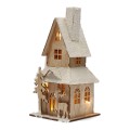 Domek drewniany LED 28 cm