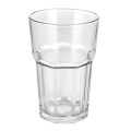 Przezroczysta szklanka 350 ml w aranżacji stołowej