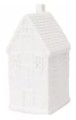 biały domek ceramiczny podświetlany led 3