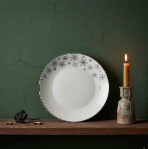 Talerz  porcelana SNOW FLAKES 19 cm