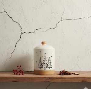 Słoik ceramiczny TREE 18 cm 