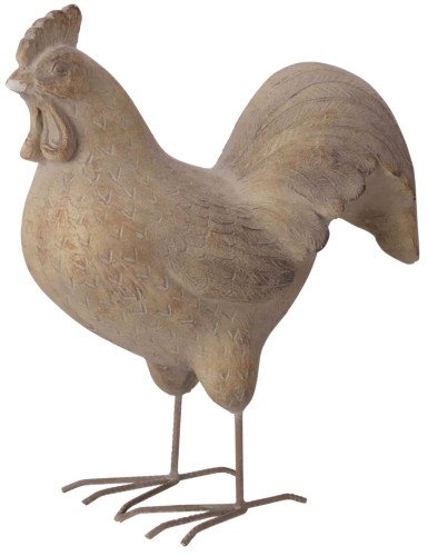 Figurka kogut/kura beton 1