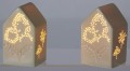 Domek LED 11CM FLOWERS