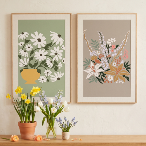 Obraz FLOWERS 58x38 cm