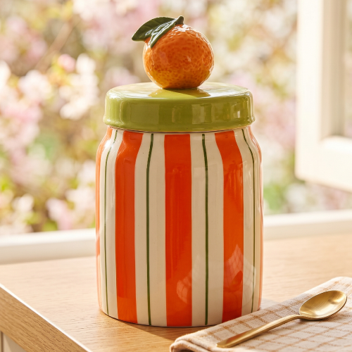 Pojemnik ceramiczny ORANGE 17,6 cm