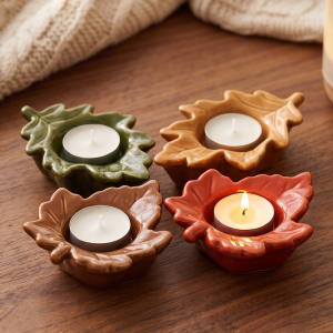 Świecznik TEALIGHT LIŚCIE