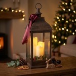 Ciemna latarnia LED 60 cm