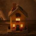 Jesienny domek filcowy LED 15 cm